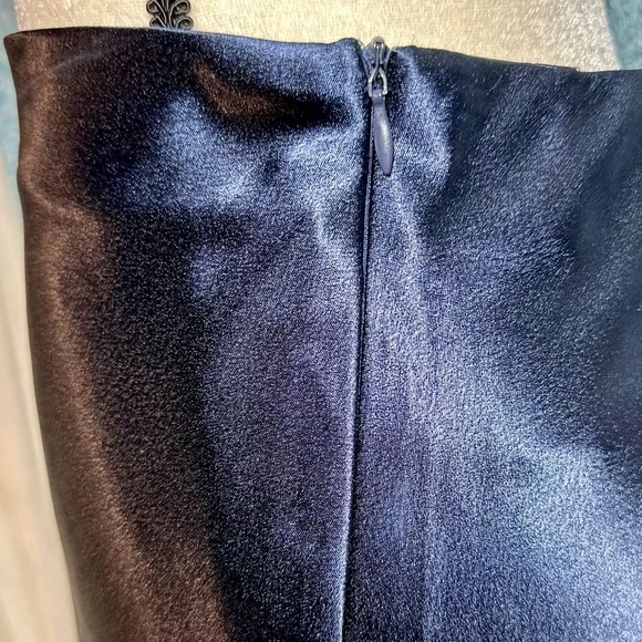 Alcea Rosea Satin Bias Cut Midi Skirt Sz XXL - Picture 5 of 11